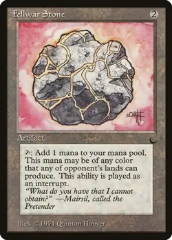 Magic The Gathering MTG FELLWAR STONE The Dark NM Near Mint - Image 1