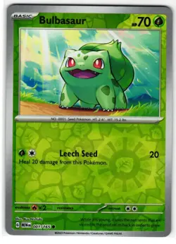 BULBASAUR 001/165 SCARLET & VIOLET 151 ENGLISH POKEMON TCG - Image 1