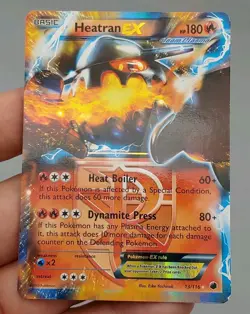 Heatran EX 13/116 | BW - Plasma Freeze | Ultra Rare | Pokemon MP NM - Image 2