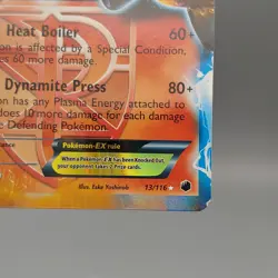 Heatran EX 13/116 | BW - Plasma Freeze | Ultra Rare | Pokemon MP NM - Image 5