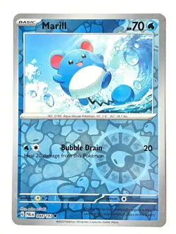 Marill 044/193 Reverse Holo Common Paldea Evolved Pokemon Near Mint NM - Image 4