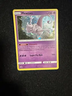 Pokemon Mewtwo TCG Black Star Promo SM77 - Image 1