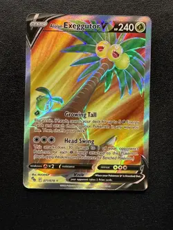 Alolan Exeggutor V 71/78 Pokemon GO Rare Ultra NM - Image 1