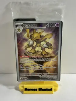 Pokemon ALAKAZAM MEP 009- Mega Evolution - ILLUSTRATION RARE PROMO - Sealed - Image 1