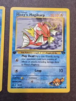 Pokemon Gym Challenge 1st Edition Giovanni's Magikarp Misty's Magikarp 73,88/132 - Image 3
