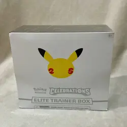 Pokemon Celebrations 25th Anniversary Elite Trainer Box ETB Sealed Minor Tear 820650809439 - Image 1