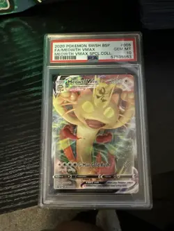 2020 Pokemon SWSH BSP Meowth Vmax Meowth Vmax PSA 10 Gem Mint SWSH005 - Image 1