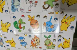 Mcdonalds 2021 Pokemon Set of 32 Large Stickers Toy 3 Happy Meal Promotion - Image 2