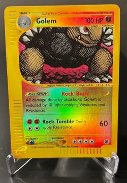 2002 Pokemon TCG Golem 014/165 Expedition Base Set Reverse Holo Ungraded - Image 1