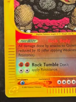 2002 Pokemon TCG Golem 014/165 Expedition Base Set Reverse Holo Ungraded - Image 3