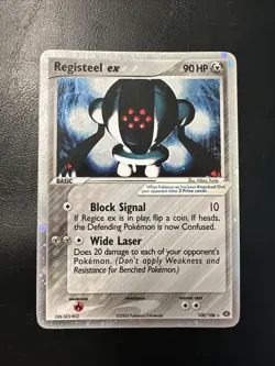 Registeel ex - 100/106 - Pokemon Ex Emerald Ultra Rare LP - Image 1