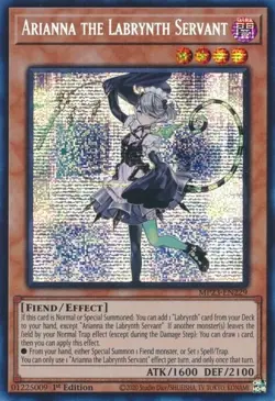 Yu-Gi-Oh! Arianna the Labyrinth Servant MP23-EN229 - Prismatic Secret Rare NM - Image 1