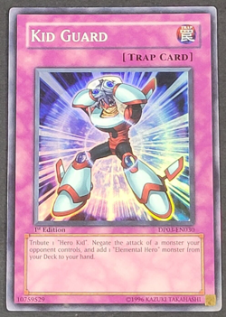 Yugioh TCG - Kid Guard -DP03-EN030 - NM - Super Rare - 1st Edition - Trap - 2006 - Image 1