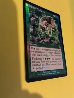 Parallel Evolution. Sorcery MTG Card. Old Vintage shooting star Foil. Torment. - Image 5