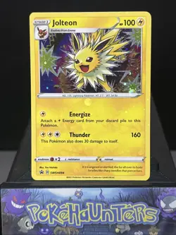Pokemon Card Jolteon SWSH094 Black Star Promo Sword & Shield HOLO BLEED ERROR NM - Image 1