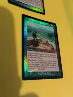 Far Wanderings x2 Sorcery MTG Card. Old Vintage shooting star Foil. Torment. - Image 2