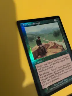 Far Wanderings x2 Sorcery MTG Card. Old Vintage shooting star Foil. Torment. - Image 4