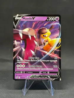 Mawile V - 070/195 - Pokemon Silver Tempest Sword & Shield Ultra Rare Card NM - Image 1