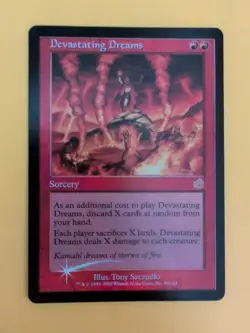 Devastating Dreams. Sorcery rare MTG Card Old Vintage shooting star Foil Torment - Image 2