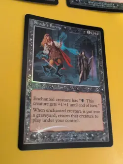 Shade's Form x3 Enchant Creature MTG 3 Card. Old Vintage Foil. Torment. - Image 3