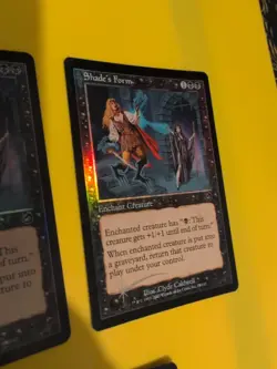 Shade's Form x3 Enchant Creature MTG 3 Card. Old Vintage Foil. Torment. - Image 5