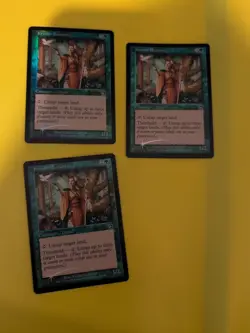 Krosan Restorer x3 Druid, MTG 3 Card. Old Vintage shooting star Foil. Torment. - Image 1