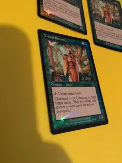 Krosan Restorer x3 Druid, MTG 3 Card. Old Vintage shooting star Foil. Torment. - Image 3