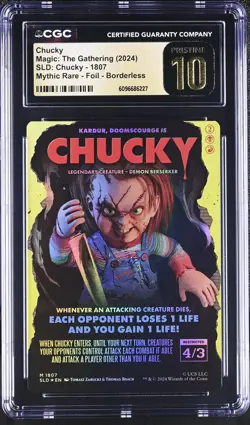 KARDUR, DOOMSCOURGE Secret Lair Chucky Foil Mythic CGC Pristine 10 MTG - Image 1