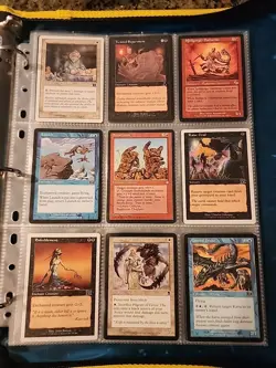 Vintage Magic The Gathering Binder Collection Card Lot MTG 1993-2003 Rares - Image 3