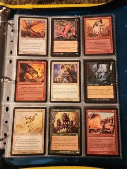 Vintage Magic The Gathering Binder Collection Card Lot MTG 1993-2003 Rares - Image 4