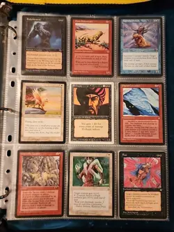 Vintage Magic The Gathering Binder Collection Card Lot MTG 1993-2003 Rares - Image 1