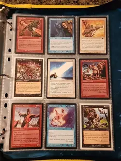Vintage Magic The Gathering Binder Collection Card Lot MTG 1993-2003 Rares - Image 3