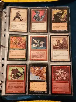 Vintage Magic The Gathering Binder Collection Card Lot MTG 1993-2003 Rares - Image 4