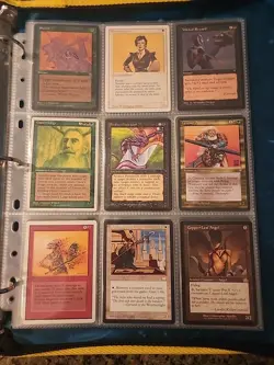 Vintage Magic The Gathering Binder Collection Card Lot MTG 1993-2003 - Image 1
