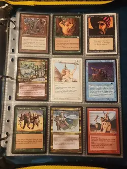 Vintage Magic The Gathering Binder Collection Card Lot MTG 1993-2003 Rares - Image 1