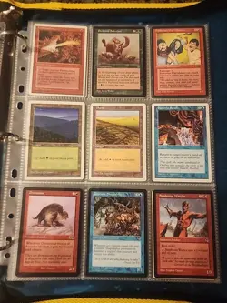 Vintage Magic The Gathering Binder Collection Card Lot MTG 1993-2003 Rares - Image 3