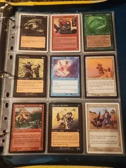 Vintage Magic The Gathering Binder Collection Card Lot MTG 1993-2003 Rares - Image 5