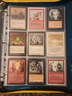 Vintage Magic The Gathering Binder Collection Card Lot MTG 1993-2003 - Image 1