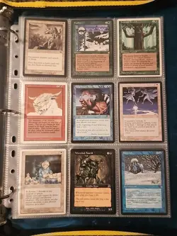 Vintage Magic The Gathering Binder Collection Card Lot MTG 1993-2003 - Image 1