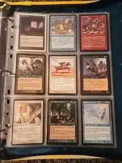 Vintage Magic The Gathering Binder Collection Card Lot MTG 1993-2003 - Image 4