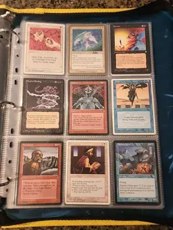 Vintage Magic The Gathering Binder Collection Card Lot MTG 1993-2003 - Image 1