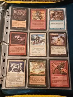 Vintage Magic The Gathering Binder Collection Card Lot MTG 1993-2003 - Image 3