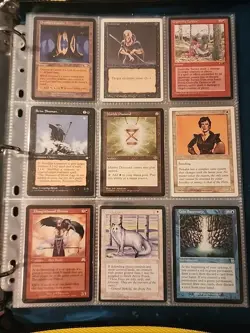 Vintage Magic The Gathering Binder Collection Card Lot MTG 1993-2003 - Image 1