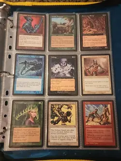 Vintage Magic The Gathering Binder Collection Card Lot MTG 1993-2003 - Image 3