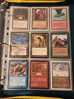 Vintage Magic The Gathering Binder Collection Card Lot MTG 1993-2003 - Image 1