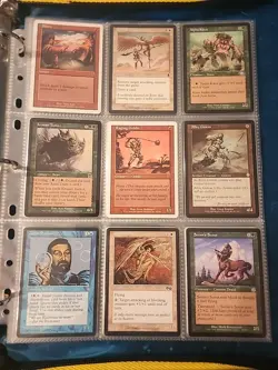 Vintage Magic The Gathering Binder Collection Card Lot MTG 1993-2003 - Image 3
