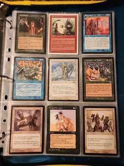 Vintage Magic The Gathering Binder Collection Card Lot MTG 1993-2003 Rares - Image 1