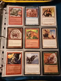 Vintage Magic The Gathering Binder Collection Card Lot MTG 1993-2003 Rares - Image 3