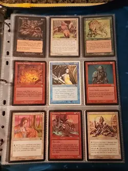 Vintage Magic The Gathering Binder Collection Card Lot MTG 1993-2003 Rares - Image 4