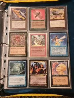 Vintage Magic The Gathering Binder Collection Card Lot MTG 1993-2003 - Image 1